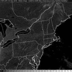 This is about as clear of a visible satellite image that you will find here in the north east. High Pressure, Dry air and abundant sunshine is the rule.